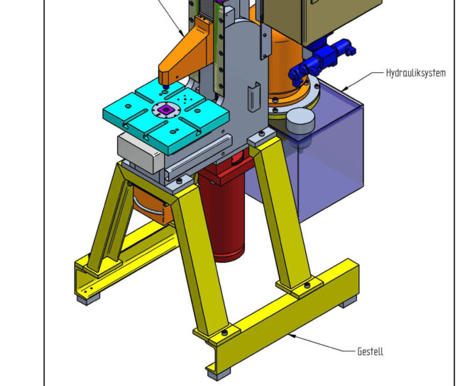 Konstruktionsplan einer Kragstanze entworfen von Georg Füchsl